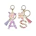 2 pcs butterfly keychains for girls alphabet keychain, resin crafted letters a and s, durable personalised accessory for school bags and purses, attractive design