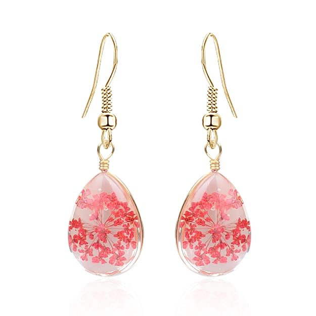 beautiful real flowers dried pressed teardrop earrings for women handmade resin waterdrop pressed dry flower drop dangle earrings jewelry gifts beautiful real flowers dried pressed teardrop earrings for women handmade resin waterdrop pressed dry flower drop dangle earrings jewelry gifts